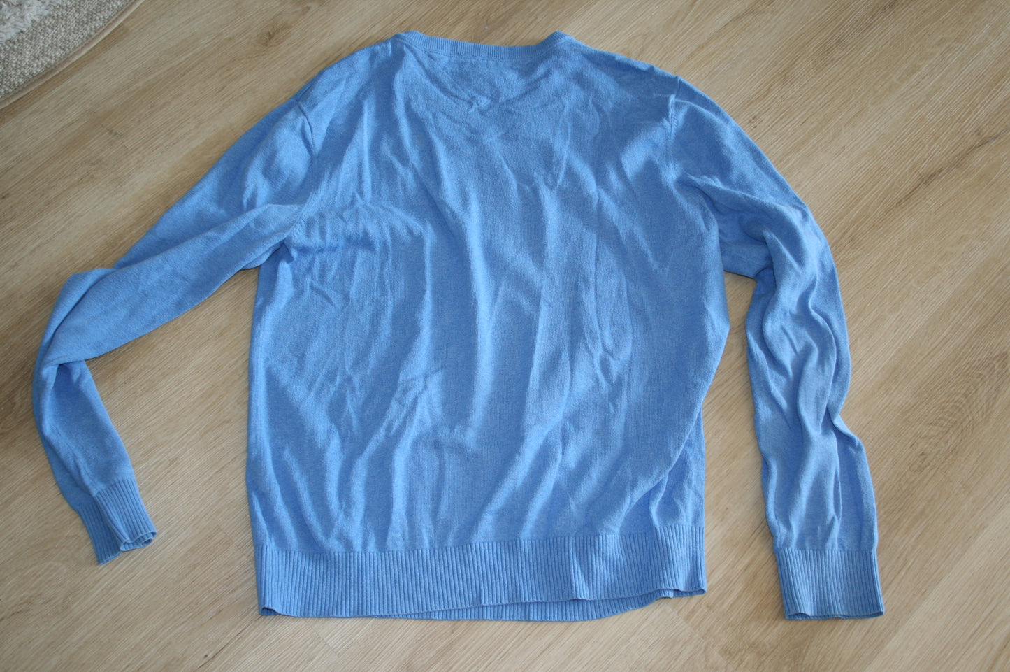 TOMMY HILFIGER Damen Pullover Gr.XS Strick Sweatshirt Sweater Blau Baumwolle