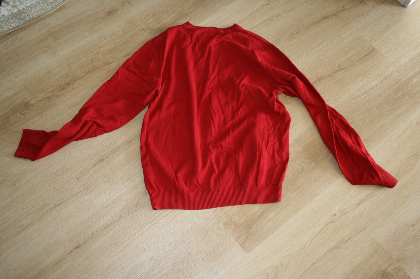 Tommy Hilfiger Pullover L Rot Herren Sweatshirt Feinstrick